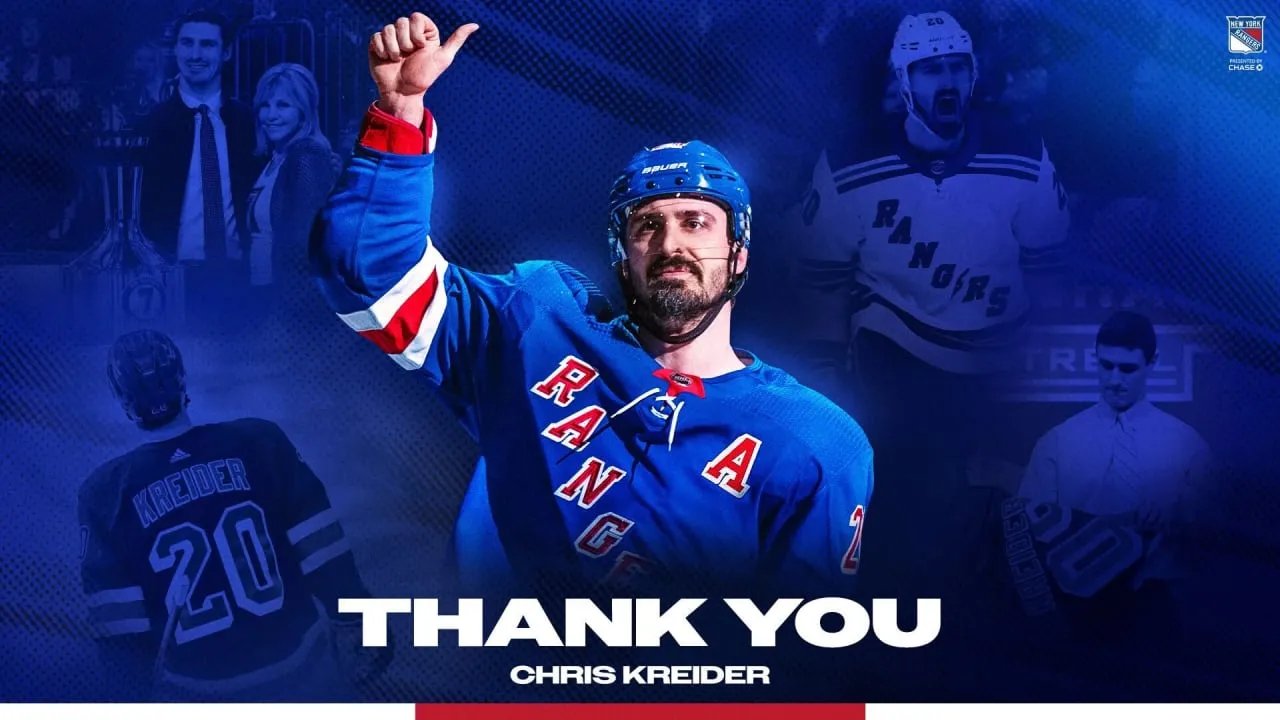 Rangers Dapatkan Carey Terrance dan Pilihan Putaran Ketiga Ditukar dengan Chris Kreider dan Pilihan Putaran Keempat